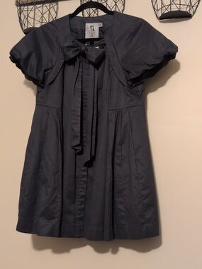 Twelve by Twelve Puff Sleeve Gray Dress